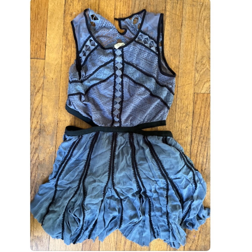 Blue Free People Mini Dress